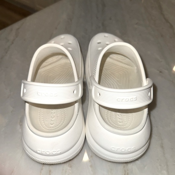 Crocs Classic Crush Platform White Unisex Mens 4 /Women’s 6 - Picture 8 of 9